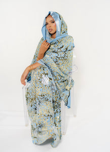 Ismahan Blue Baati Set